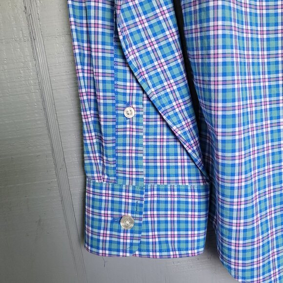 Vineyard Vines Performance Classic Fit Tucker Plaid Shirt. Size XS - Picture 4 of 8